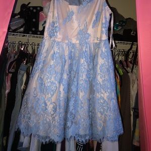 Light blue/pink formal dress